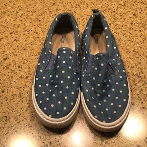 Gap- Denim Poka-Dot slip on